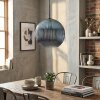 Koyoto Hanglamp, Kogellampje, Hanglamp Blauw, 1-licht