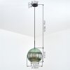 Koyoto Hanglamp, Kogellampje, Hanglamp Groen, 1-licht