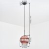 Koyoto Hanglamp, Kogellampje, Hanglamp Koperkleurig, 1-licht