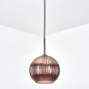 Koyoto Hanglamp, Kogellampje, Hanglamp Koperkleurig, 1-licht