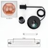 Koyoto Hanglamp, Kogellampje, Hanglamp Koperkleurig, 1-licht