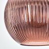 Koyoto Hanglamp, Kogellampje, Hanglamp Koperkleurig, 1-licht