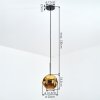 Ripoll Hanglamp, Kogellampje, Hanglamp Goud, 1-licht