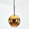 Ripoll Hanglamp, Kogellampje, Hanglamp Goud, 1-licht
