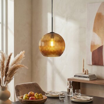 Koyoto Hanglamp, Kogellampje, Hanglamp Goud, 1-licht