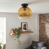 Koyoto Plafondlamp, Kogellampje 25 cm Goud, Duidelijk, 1-licht
