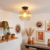 Koyoto Plafondlamp, Kogellampje 25 cm Amber, Duidelijk, 1-licht