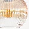 Koyoto Plafondlamp, Kogellampje 25 cm Amber, Duidelijk, 1-licht