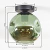 Ripoll Plafondlamp, Kogellampje Groen, 1-licht