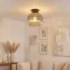Ripoll Plafondlamp, Kogellampje Chroom, Duidelijk, Rookkleurig, 1-licht