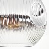 Ripoll Plafondlamp, Kogellampje Chroom, Duidelijk, Rookkleurig, 1-licht