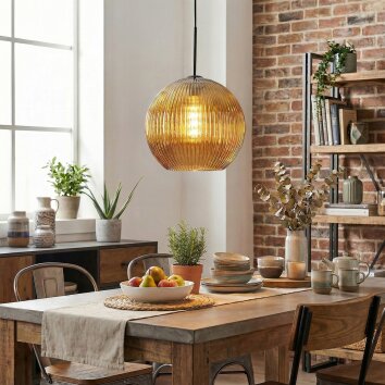 Koyoto Hanglamp, Kogellampje, Hanglamp Goud, 1-licht