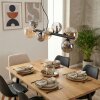 Chehalis Hanglamp, Kogellampje, Hanglamp Amber, Rookkleurig, 8-lichts