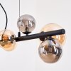 Chehalis Hanglamp, Kogellampje, Hanglamp Amber, Rookkleurig, 8-lichts