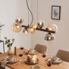Chehalis Hanglamp, Kogellampje, Hanglamp Amber, Duidelijk, Rookkleurig, 8-lichts