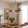 Chehalis Hanglamp, Kogellampje, Hanglamp Amber, Duidelijk, Rookkleurig, 8-lichts