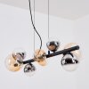 Chehalis Hanglamp, Kogellampje, Hanglamp Amber, Duidelijk, Rookkleurig, 8-lichts