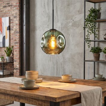 Ripoll Hanglamp, Kogellampje, Hanglamp Groen, 1-licht