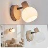 Lumox Wandlamp, Muurspot Beige, Zwart, 1-licht
