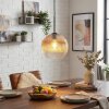Koyoto Hanglamp, Kogellampje, Hanglamp Amber, Duidelijk, 1-licht