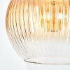 Koyoto Hanglamp, Kogellampje, Hanglamp Amber, Duidelijk, 1-licht