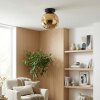 Ripoll Plafondlamp, Kogellampje Goud, 1-licht