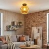Ripoll Plafondlamp, Kogellampje Goud, 1-licht