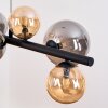Chehalis Hanglamp, Kogellampje, Hanglamp Amber, Rookkleurig, 8-lichts