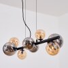 Chehalis Hanglamp, Kogellampje, Hanglamp Amber, Rookkleurig, 8-lichts
