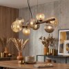 Chehalis Hanglamp, Kogellampje, Hanglamp Amber, Rookkleurig, 8-lichts