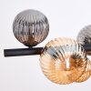 Chehalis Hanglamp, Kogellampje, Hanglamp Amber, Rookkleurig, 8-lichts