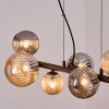 Chehalis Hanglamp, Kogellampje, Hanglamp Amber, Rookkleurig, 8-lichts