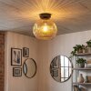 Ripoll Plafondlamp, Kogellampje Amber, 1-licht