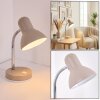 Gamor Bureaulamp, Tafellamp Zandkleurig, 1-licht