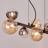 Chehalis Hanglamp, Kogellampje, Hanglamp Amber, Duidelijk, Rookkleurig, 8-lichts