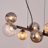 Chehalis Hanglamp, Kogellampje, Hanglamp Amber, Duidelijk, Rookkleurig, 8-lichts