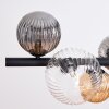 Chehalis Hanglamp, Kogellampje, Hanglamp Amber, Duidelijk, Rookkleurig, 8-lichts