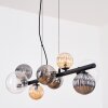 Chehalis Hanglamp, Kogellampje, Hanglamp Amber, Duidelijk, Rookkleurig, 8-lichts