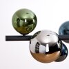 Chehalis Hanglamp, Kogellampje, Hanglamp Blauw, Chroom, Groen, Rookkleurig, 8-lichts