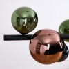Chehalis Hanglamp, Kogellampje, Hanglamp Blauw, Groen, Koperkleurig, 8-lichts