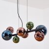 Chehalis Hanglamp, Kogellampje, Hanglamp Blauw, Groen, Koperkleurig, 8-lichts