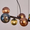 Chehalis Hanglamp, Kogellampje, Hanglamp Blauw, Groen, Koperkleurig, 8-lichts