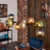 Chehalis Hanglamp, Kogellampje, Hanglamp Blauw, Groen, Koperkleurig, Rookkleurig, 8-lichts