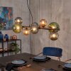 Chehalis Hanglamp, Kogellampje, Hanglamp Blauw, Groen, Koperkleurig, 8-lichts