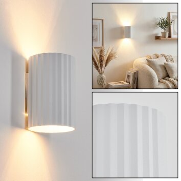 Fonir Licht omhoog & omlaag, Wandlamp Wit, 1-licht