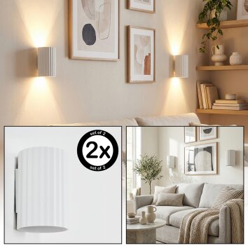 Fonir Licht omhoog & omlaag, Wandlamp Wit, 1-licht