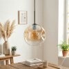 Ripoll Hanglamp, Kogellampje, Hanglamp Amber, Duidelijk, 1-licht