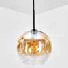 Ripoll Hanglamp, Kogellampje, Hanglamp Amber, Duidelijk, 1-licht