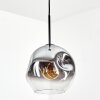 Ripoll Hanglamp, Kogellampje, Hanglamp Duidelijk, Rookkleurig, 1-licht
