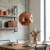 Ripoll Hanglamp, Kogellampje, Hanglamp Koperkleurig, 1-licht